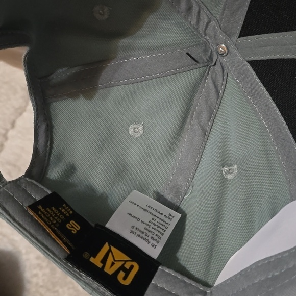 Caterpillar Trademark Baseball Cap Iceberg Green OS NWT - Picture 8 of 10